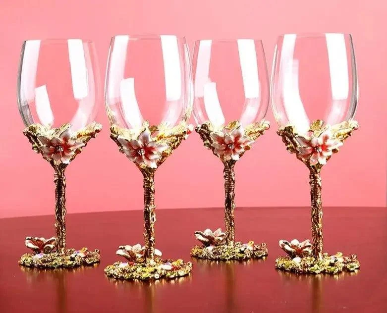 Maharaja_Hand_Blown_Wine_Goblets_Decanter_-_-4328195 Maharaja Hand Blown Wine Goblets & Decanter -