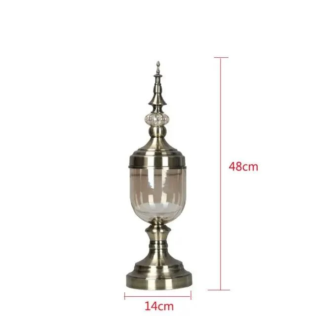 Mahogany_Metal_Glass_Vase_-_-4328248 Mahogany Metal Glass Vase -