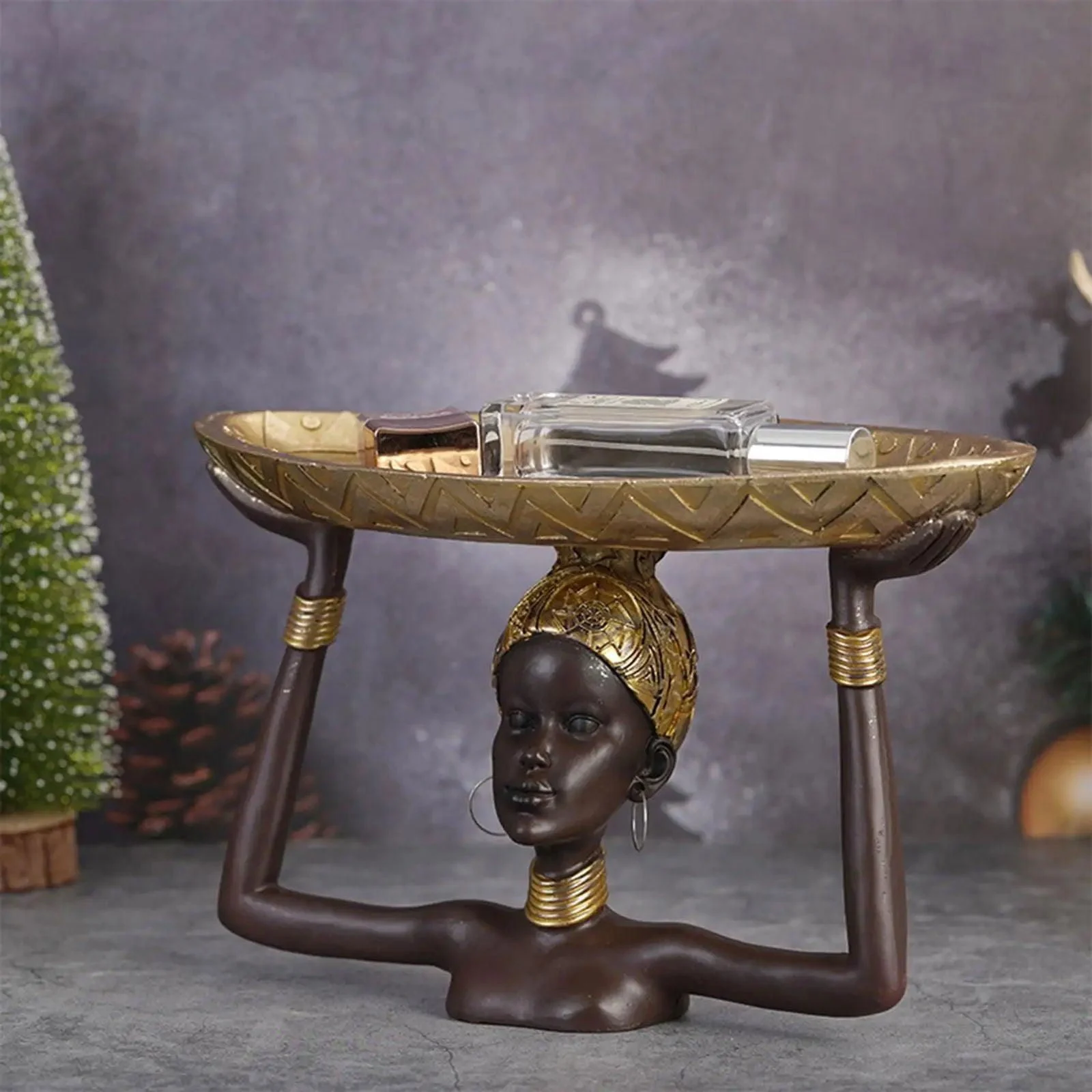 Mala_African_Statue_Tray_-_-4328577 Mala African Statue Tray -