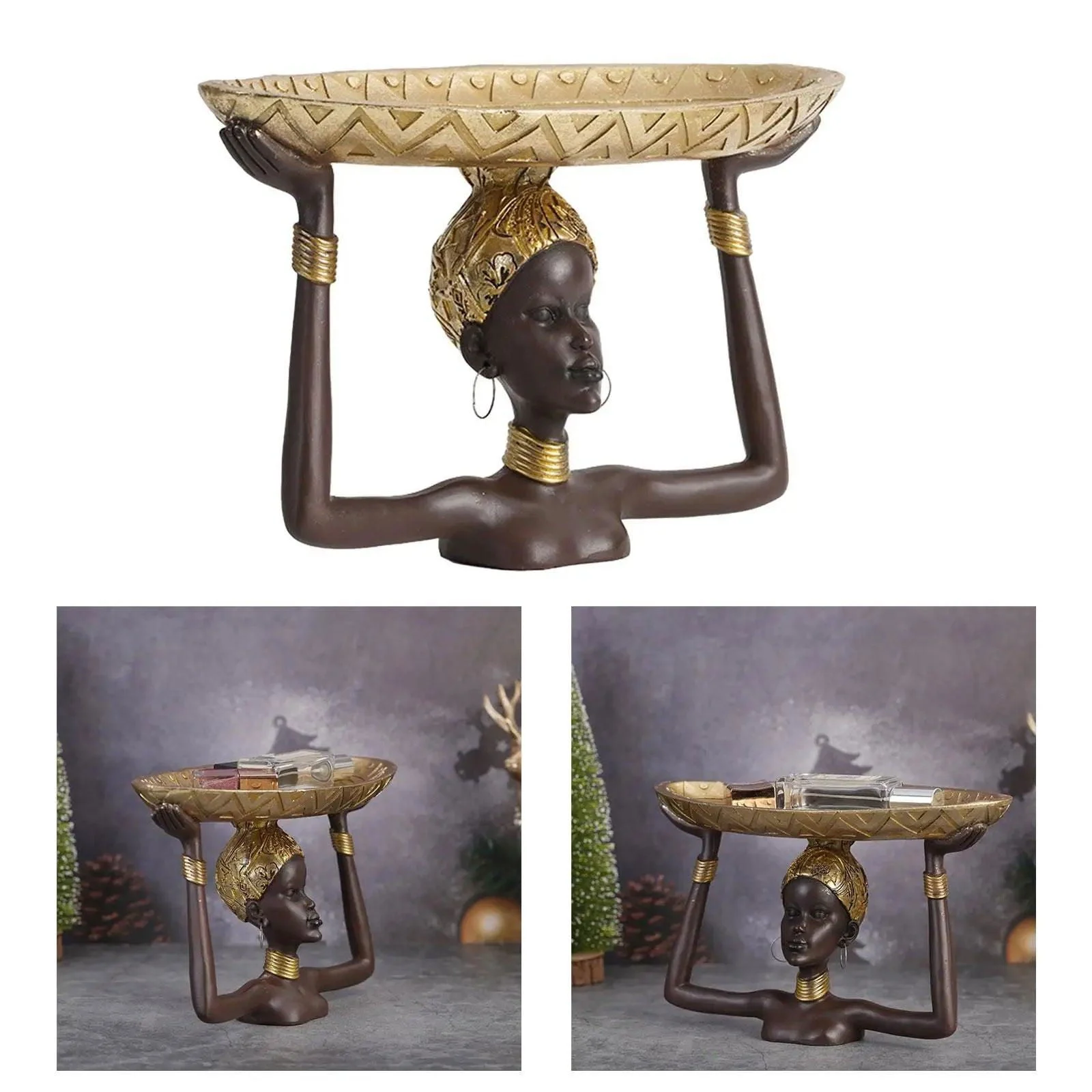 Mala_African_Statue_Tray_-_-4328582 Mala African Statue Tray -