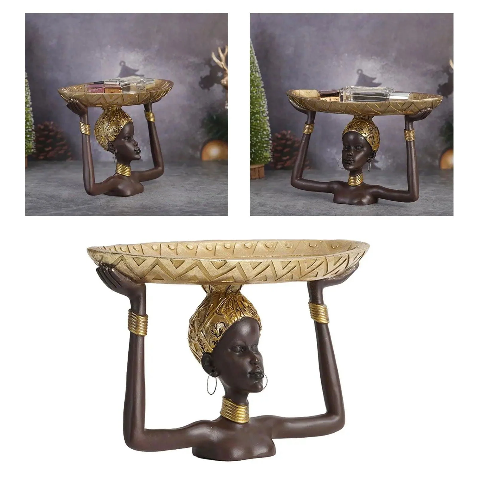 Mala_African_Statue_Tray_-_-4328590 Mala African Statue Tray -