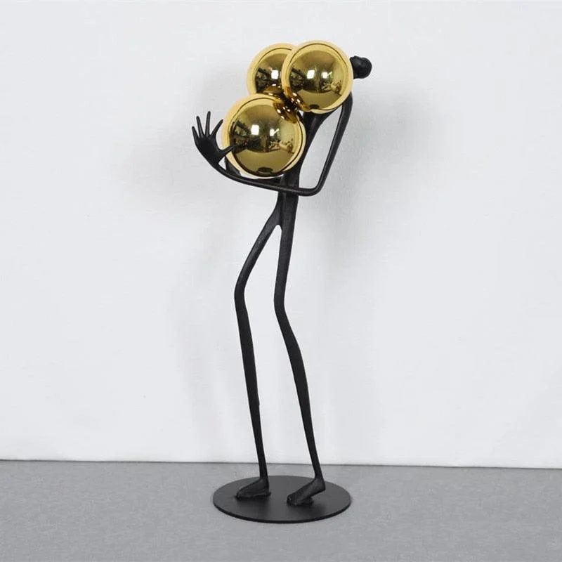 Man_and_Golden_Ball_Abstract_Figures_-_-4328719 Man and Golden Ball Abstract Figures -
