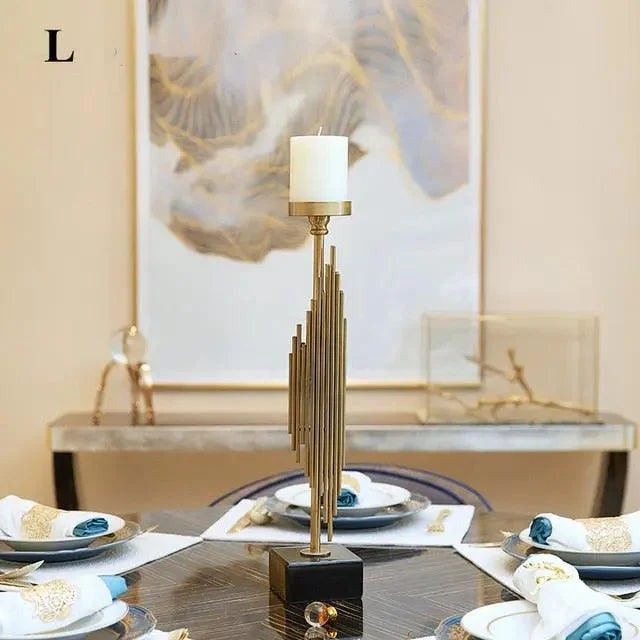 Manhattan_Candle_Holders_With_Marble_Base_-_-4328856 Manhattan Candle Holders With Marble Base -