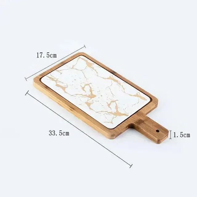 Marble Texture Platter With Gold Inlay Decorfaure 1685702754