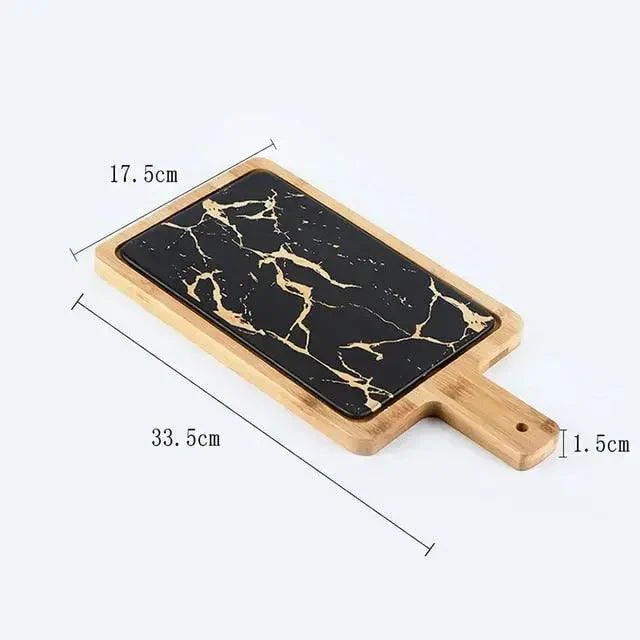 Marble Texture Platter With Gold Inlay Decorfaure 1685702876