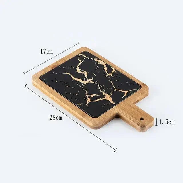 Marble Texture Platter With Gold Inlay Decorfaure 1685702902