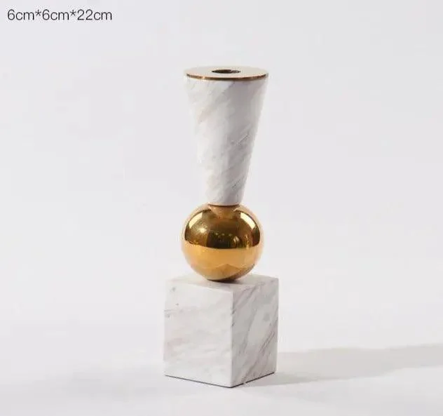 Marble Candle Holder -