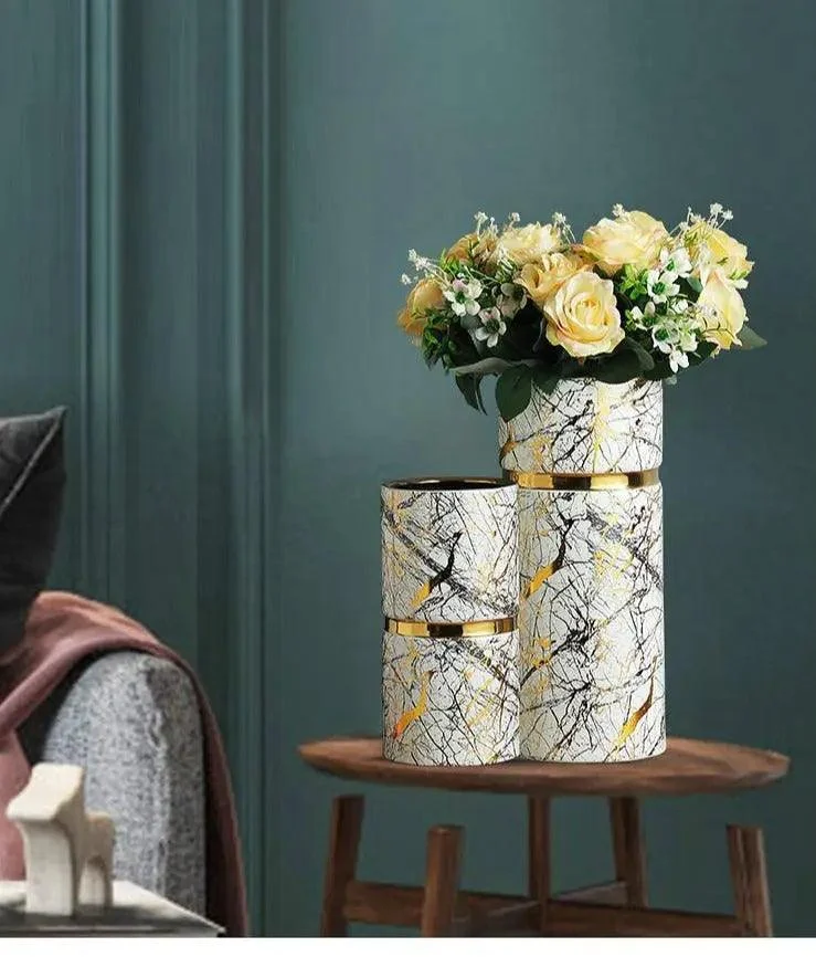 Marble_Texture_Vase_with_Gold_Inlay_-_-4330040 Marble Texture Vase with Gold Inlay -