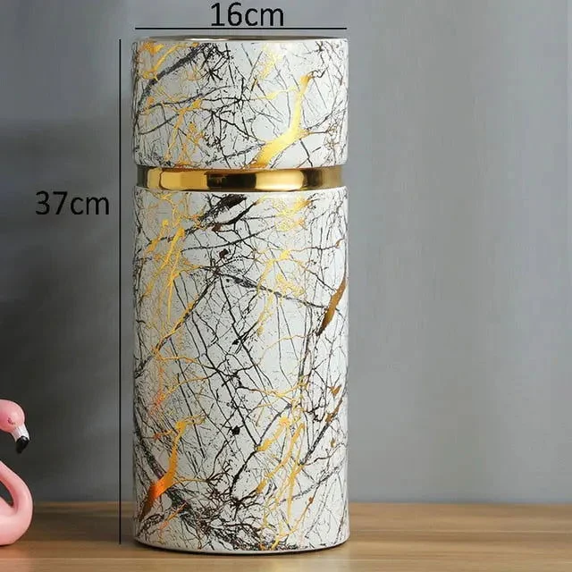 Marble_Texture_Vase_with_Gold_Inlay_-_-4330069 Marble Texture Vase with Gold Inlay -