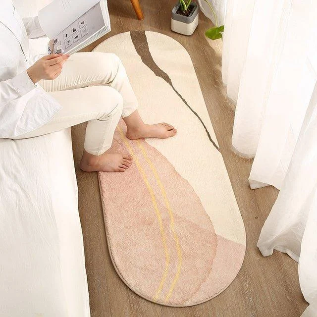 Marbled Bedside Rug -