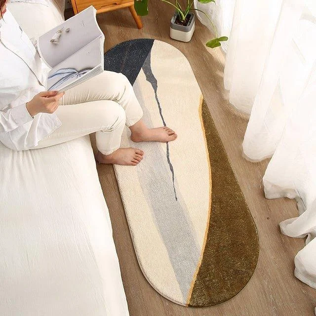 Marbled Bedside Rug -