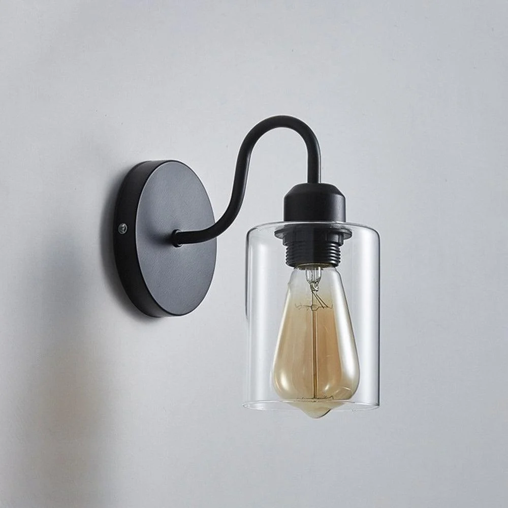 Marit - Retro LED Wall Lamp Black - Homeko