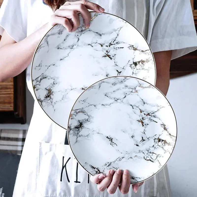 Marvelous Marble Pattern Plates -