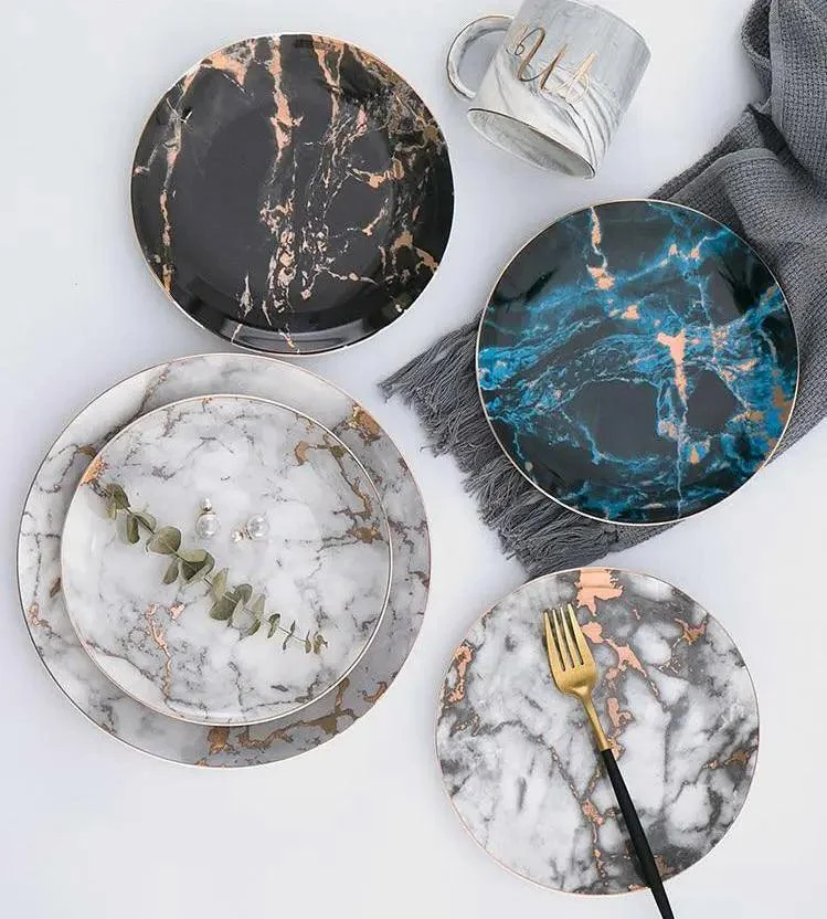 Marvelous_Marble_Pattern_Plates_-_-4331439 Marvelous Marble Pattern Plates -
