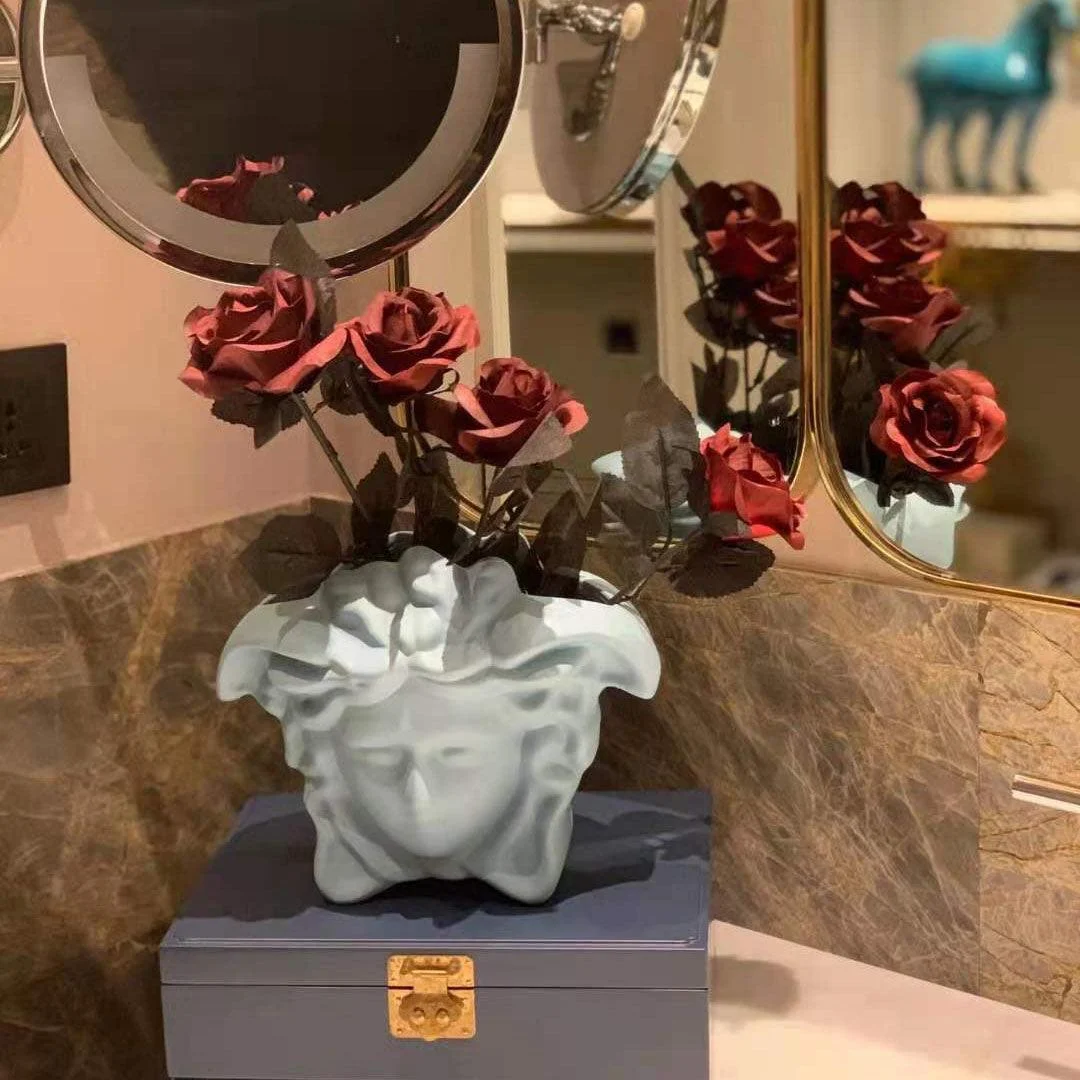 Medusa Human Face Vase -