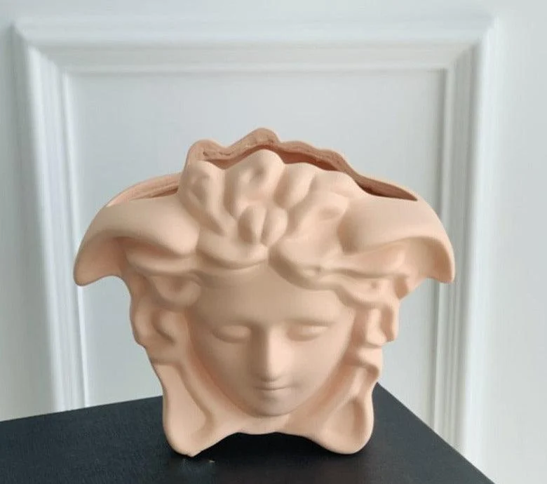 Medusa Human Face Vase -