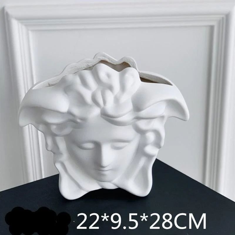 Medusa Human Face Vase -