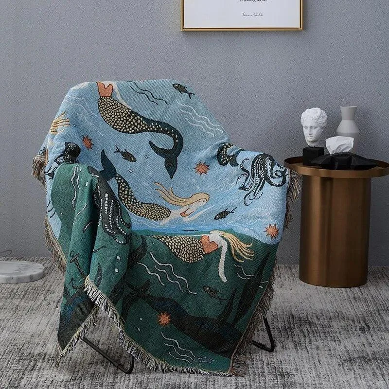 Mermaid_Pattern_Throw_Blanket_-_-4333610 Mermaid Pattern Throw Blanket -