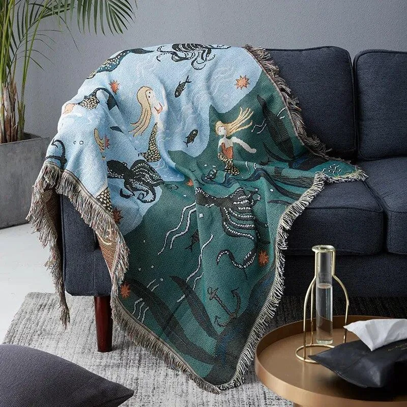Mermaid_Pattern_Throw_Blanket_-_-4333653 Mermaid Pattern Throw Blanket -