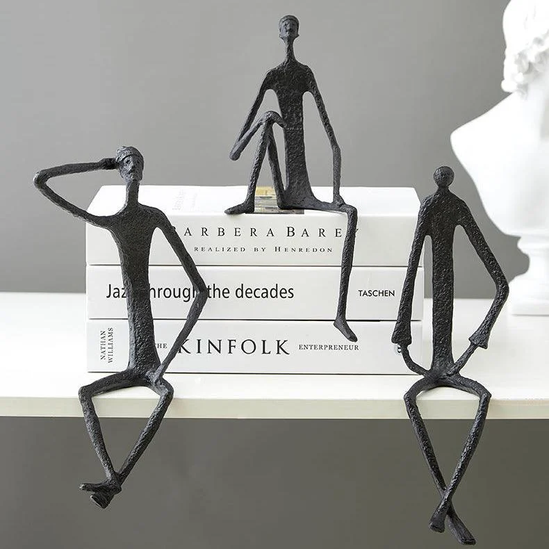 MetalAbstractFigurines-Homeko3 Metal Abstract Figurines - Homeko