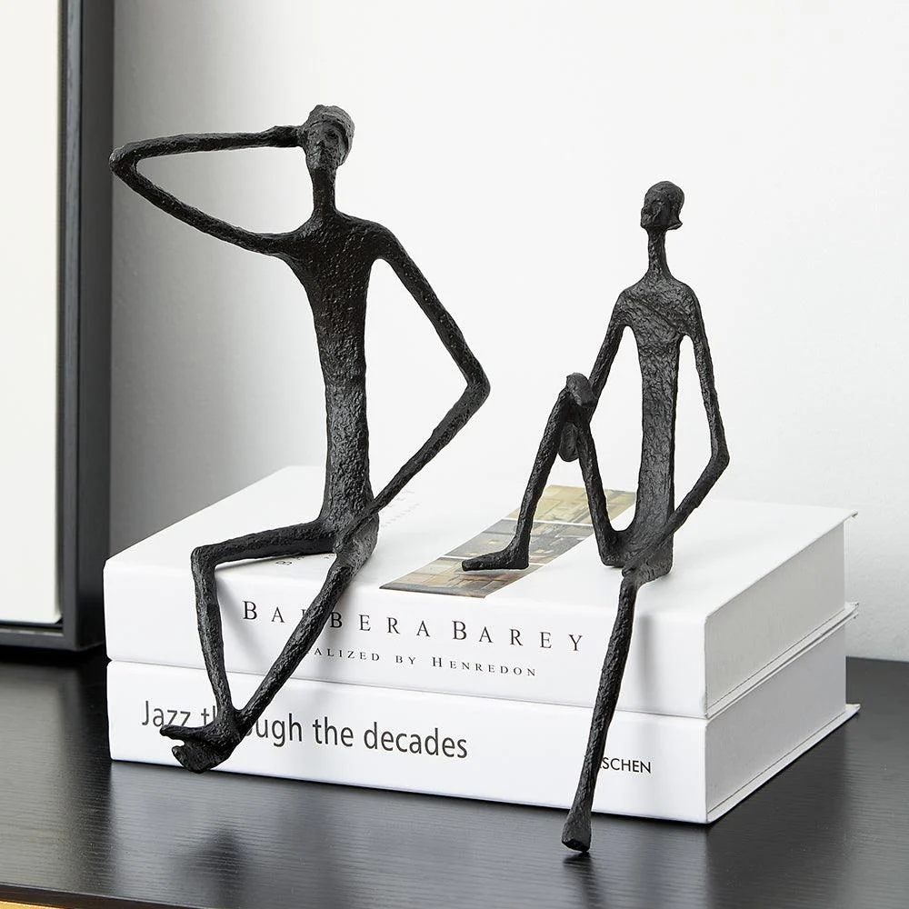 MetalAbstractFigurines-Homeko4 Metal Abstract Figurines - Homeko