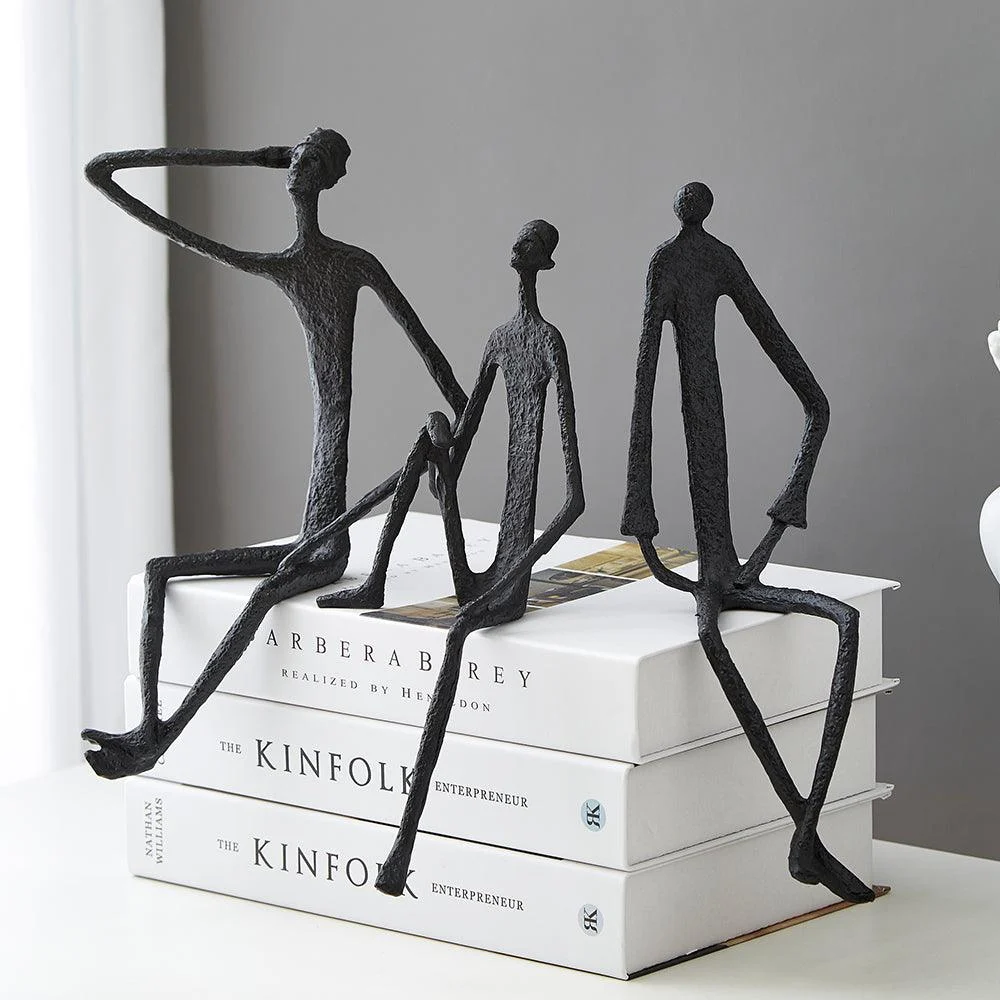 MetalAbstractFigurines-Homeko6 Metal Abstract Figurines - Homeko