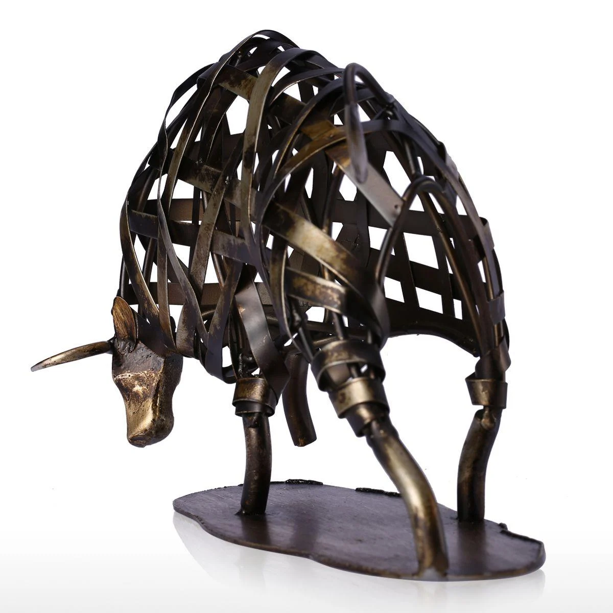 MetalRagingWildlifeSculpture-Homeko3 Metal Raging Wildlife Sculpture - Homeko