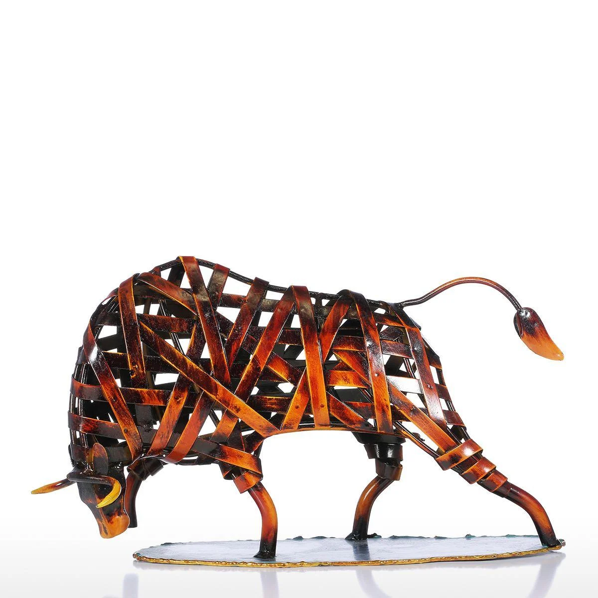 MetalRagingWildlifeSculpture-Homeko4 Metal Raging Wildlife Sculpture - Homeko