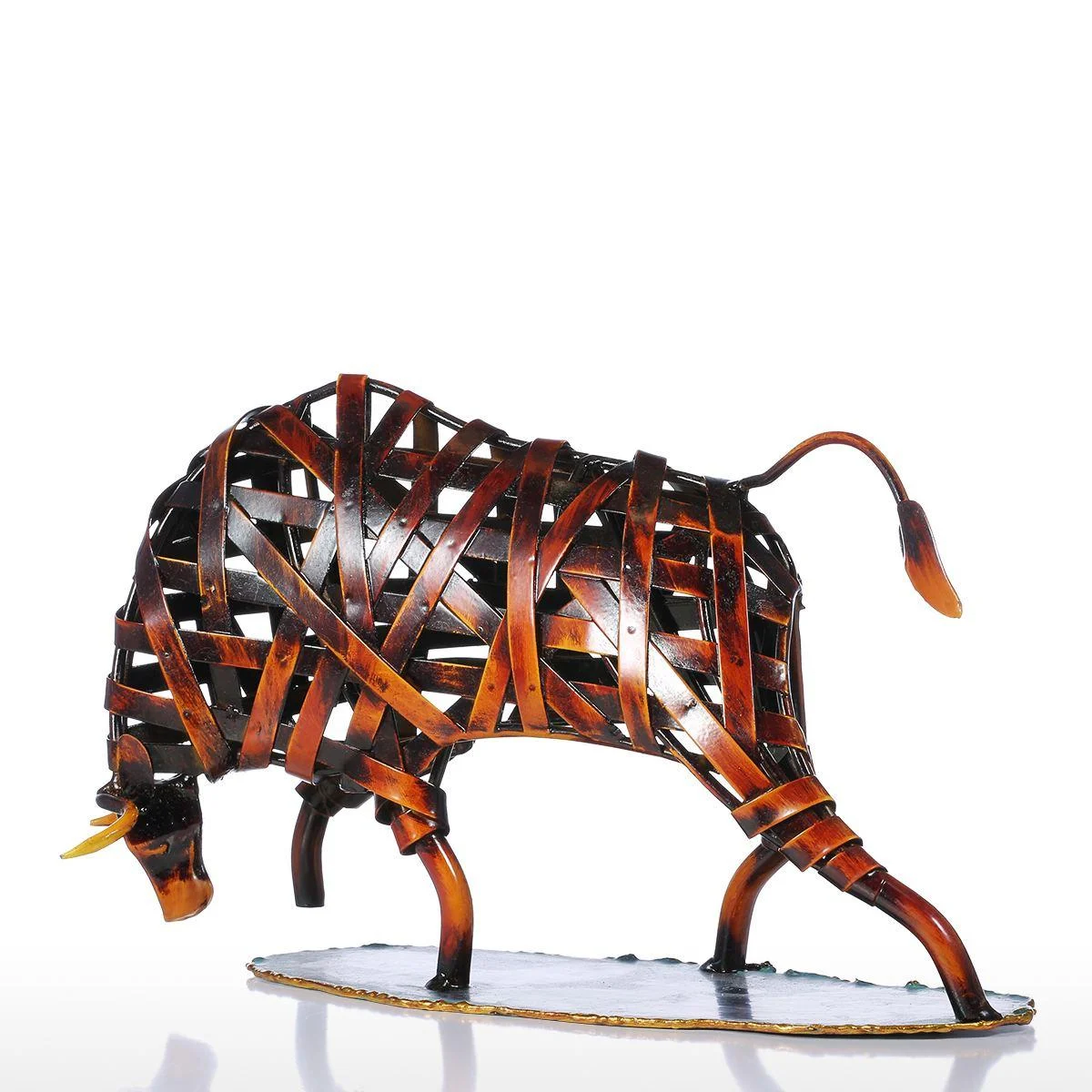 MetalRagingWildlifeSculpture-Homeko5 Metal Raging Wildlife Sculpture - Homeko