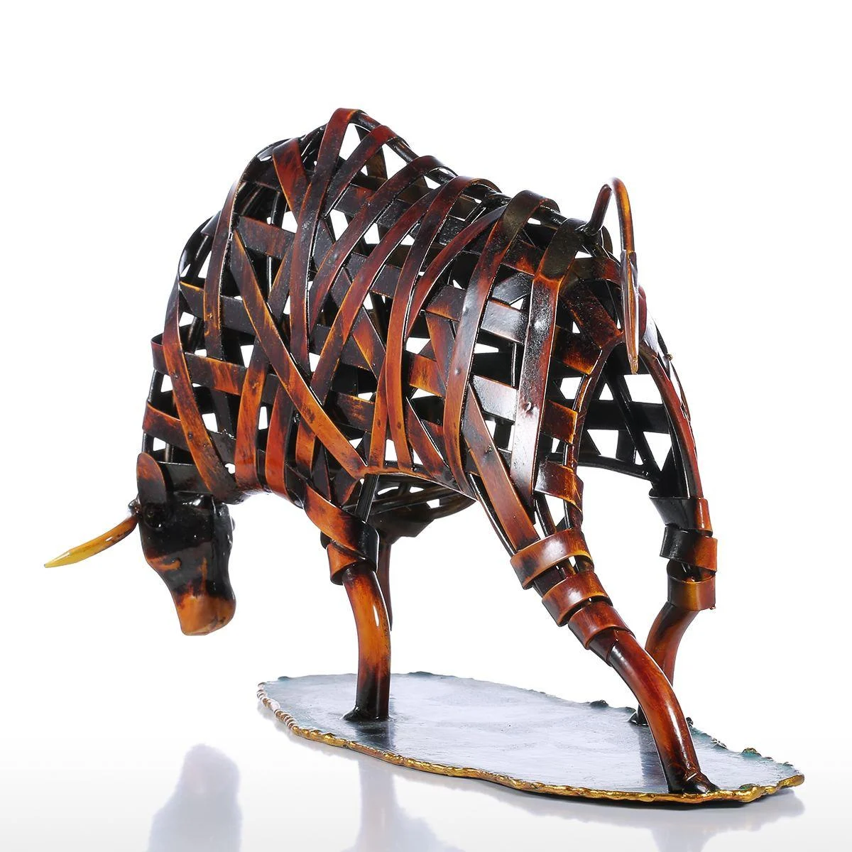 MetalRagingWildlifeSculpture-Homeko7 Metal Raging Wildlife Sculpture - Homeko