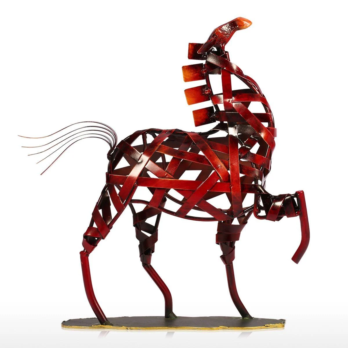 MetalRagingWildlifeSculpture-Homeko9 Metal Raging Wildlife Sculpture - Homeko