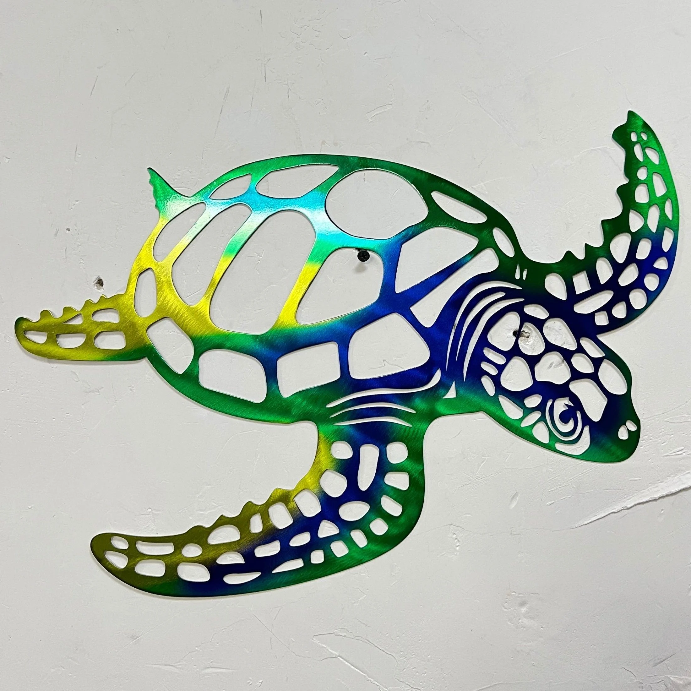 MetalSeaTurtleWallDecoration-Homeko4 Metal Sea Turtle Wall Decoration - Homeko