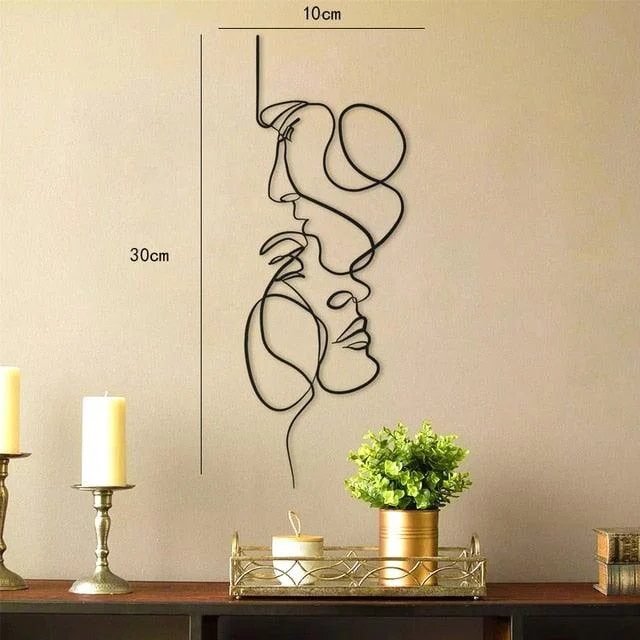 Metal True Love Wall Decor - Homeko