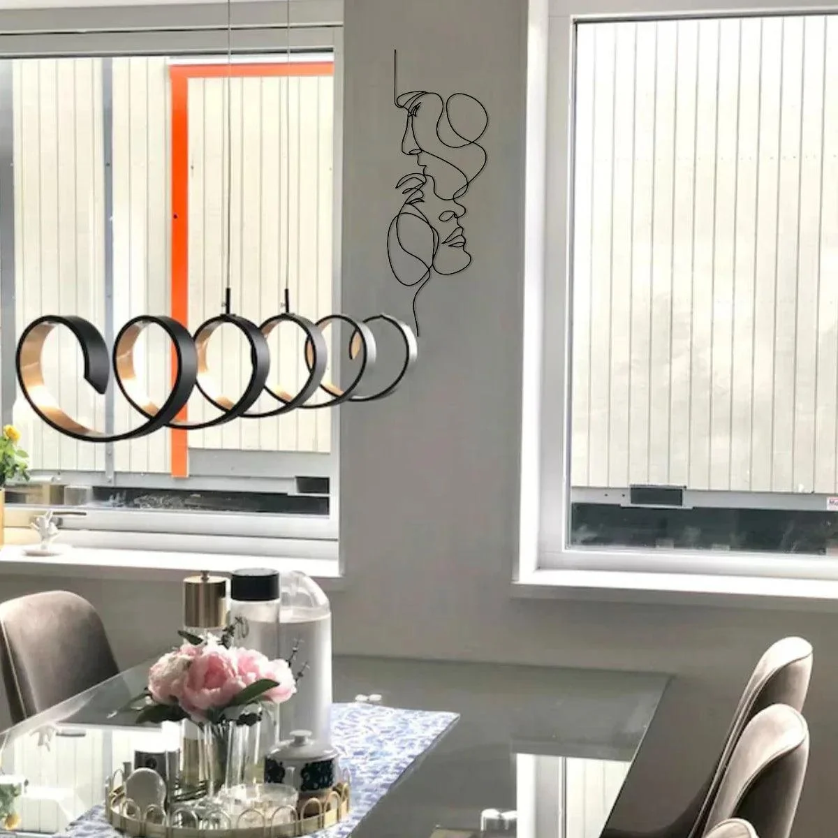 MetalWallArtMinimalistFaceLinesDecoration-Homeko4 Metal Wall Art Minimalist Face Lines Decoration - Homeko