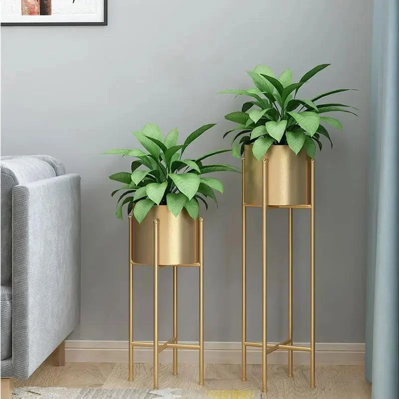 Metal Planters 2-Piece Set -