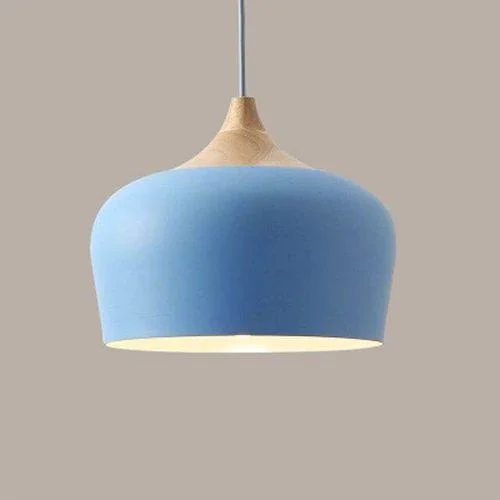 MetalandWoodPendantLampsinSoftPastelShades-Homeko3 Metal and Wood Pendant Lamps in Soft Pastel Shades - Homeko