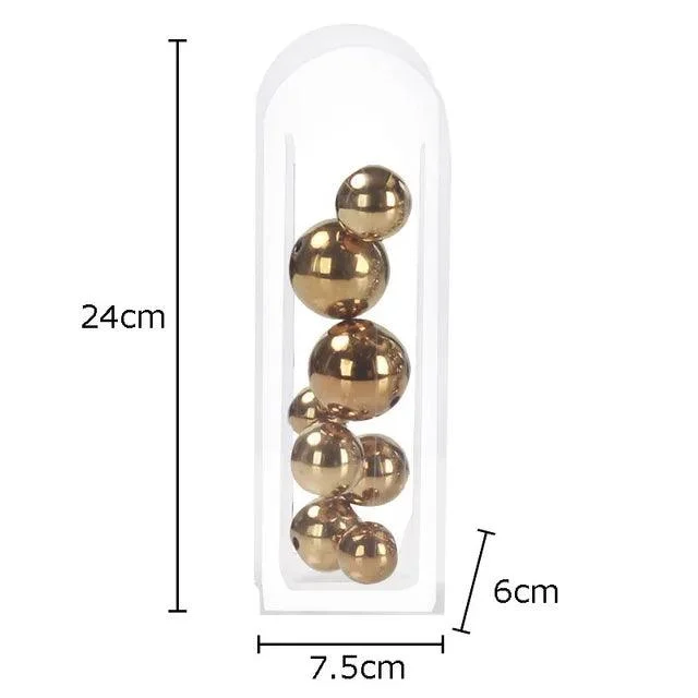 MetallicBallAbstractVase-Homeko1 Metallic Ball Abstract Vase - Homeko