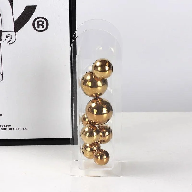 MetallicBallAbstractVase-Homeko3 Metallic Ball Abstract Vase - Homeko