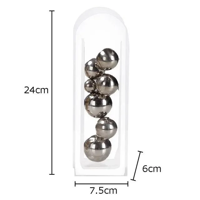 MetallicBallAbstractVase-Homeko7 Metallic Ball Abstract Vase - Homeko