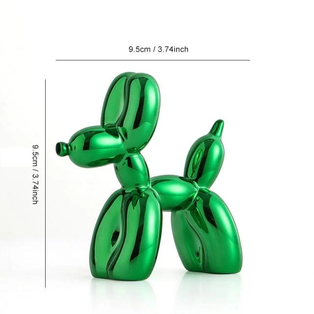 MetallicBalloonDogFigurine-Homeko11 Metallic Balloon Dog Figurine - Homeko