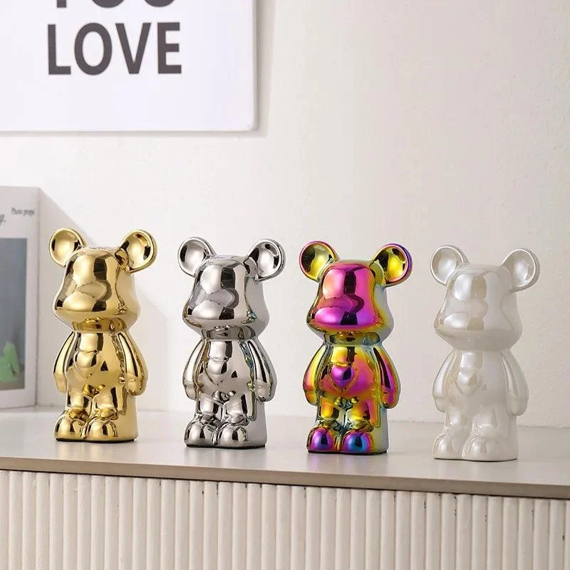 MetallicBearPennyBank-Homeko3 Metallic Bear Penny Bank - Homeko