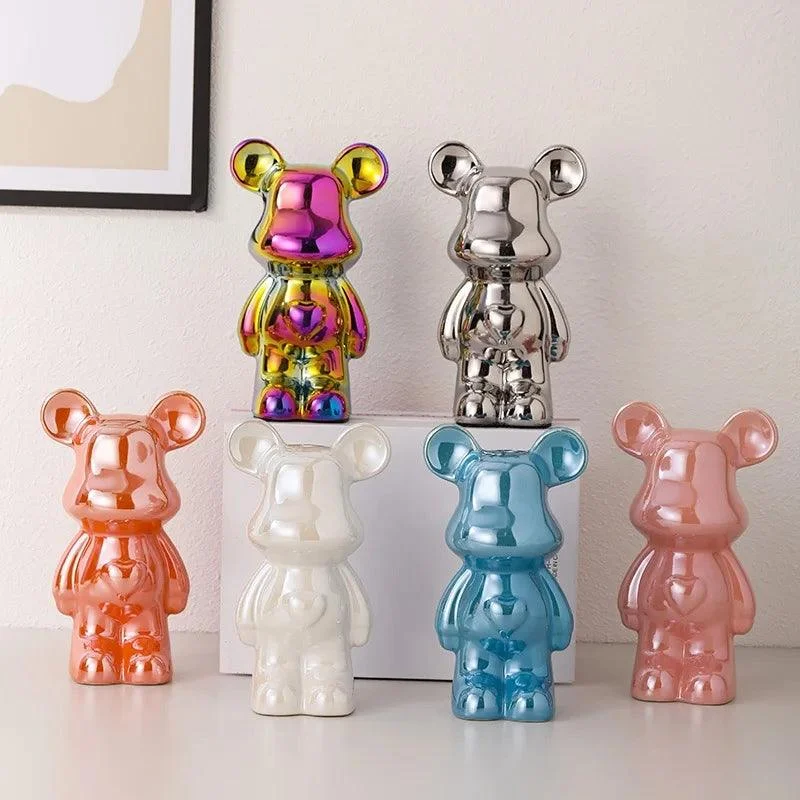 MetallicBearPennyBank-Homeko4 Metallic Bear Penny Bank - Homeko