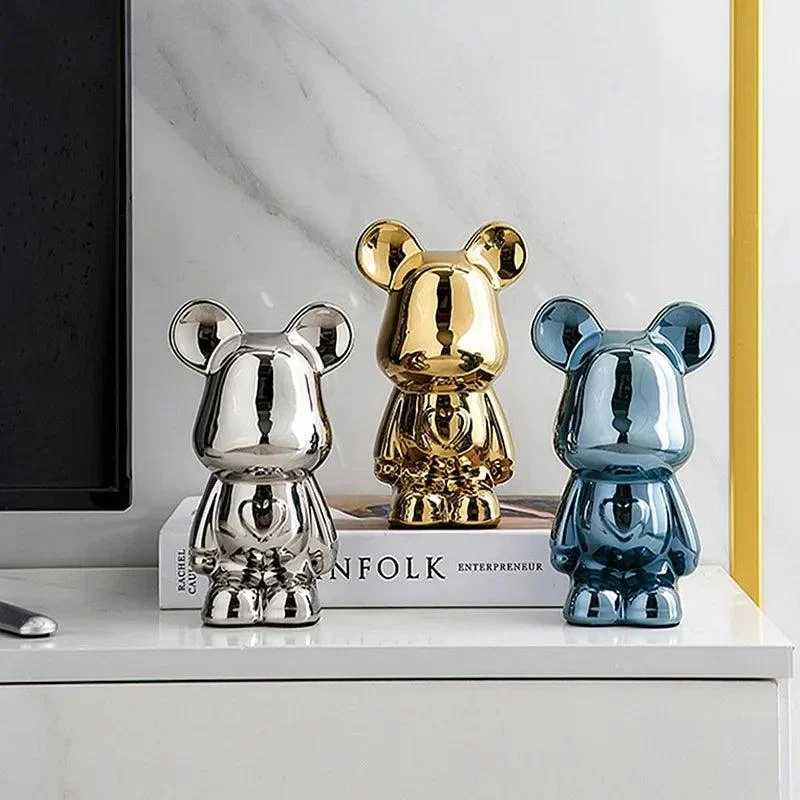 MetallicBearPennyBank-Homeko6 Metallic Bear Penny Bank - Homeko