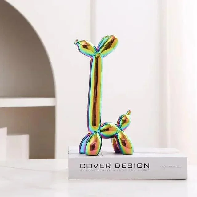MetallicCeramicBalloonDog-Homeko1 Metallic Ceramic Balloon Dog - Homeko