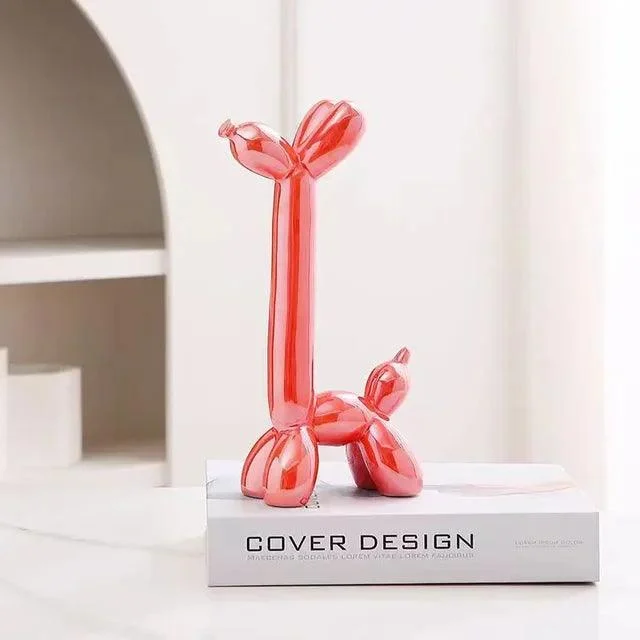 MetallicCeramicBalloonDog-Homeko10 Metallic Ceramic Balloon Dog - Homeko