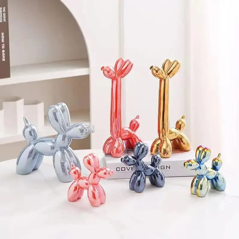 MetallicCeramicBalloonDog-Homeko2 Metallic Ceramic Balloon Dog - Homeko