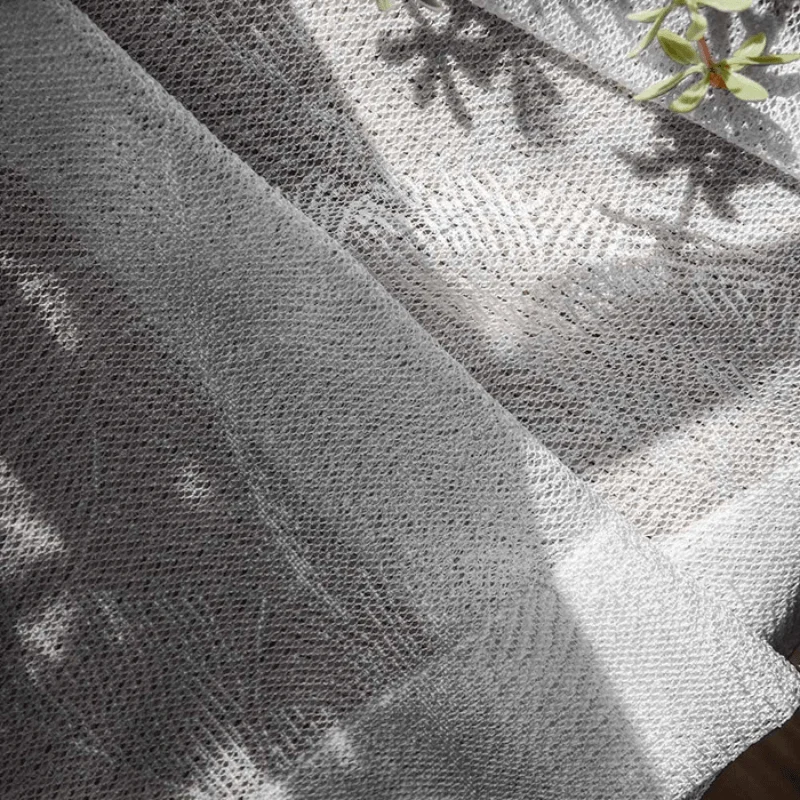 MiaLeafPatternTransparentCurtainsSoftRoof-Homeko9 Mia Leaf Pattern Transparent Curtains Soft Roof - Homeko