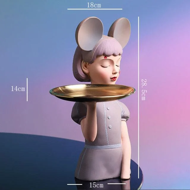 Mickey Headband Girl Tray - Homeko