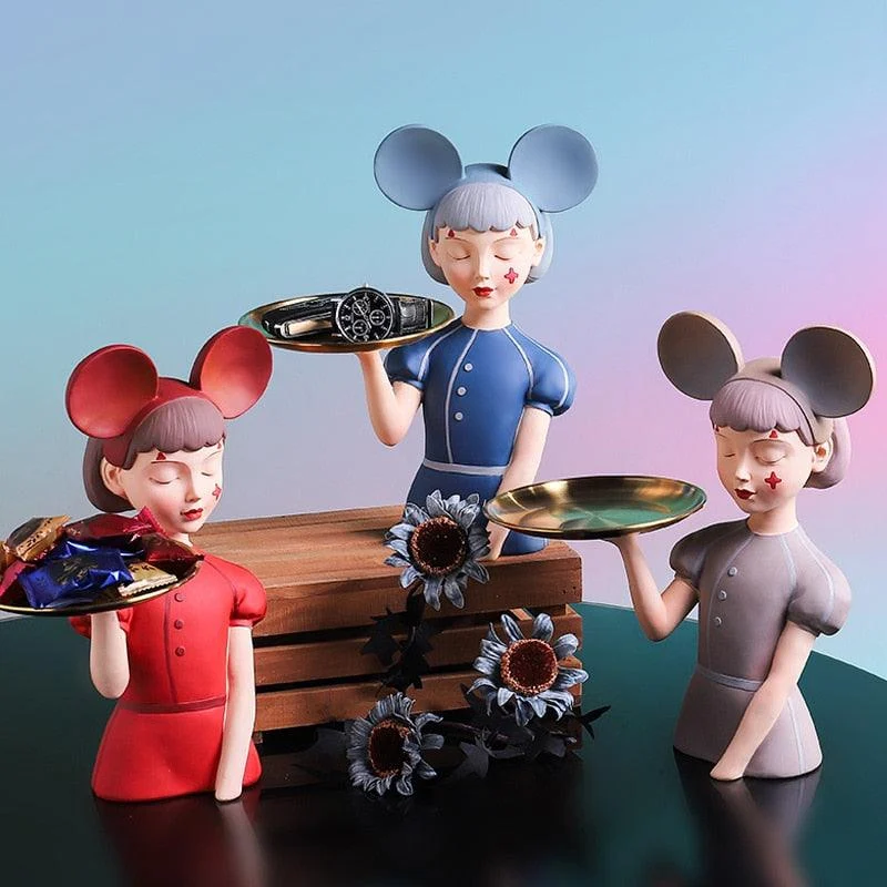 Mickey Headband Girl Tray - Homeko