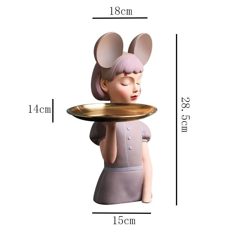 Mickey Headband Girl Tray - Homeko